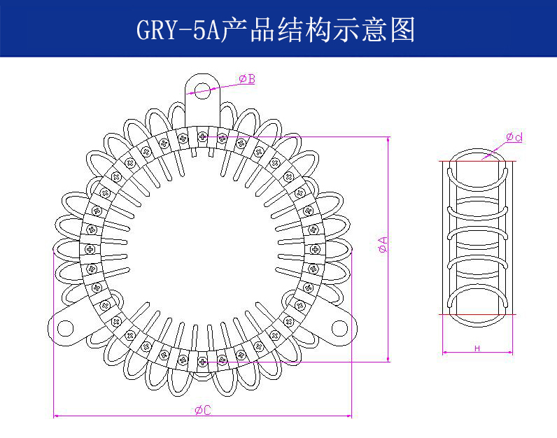 GRY-5A輕型艦載鋼絲繩隔振器結(jié)構(gòu)